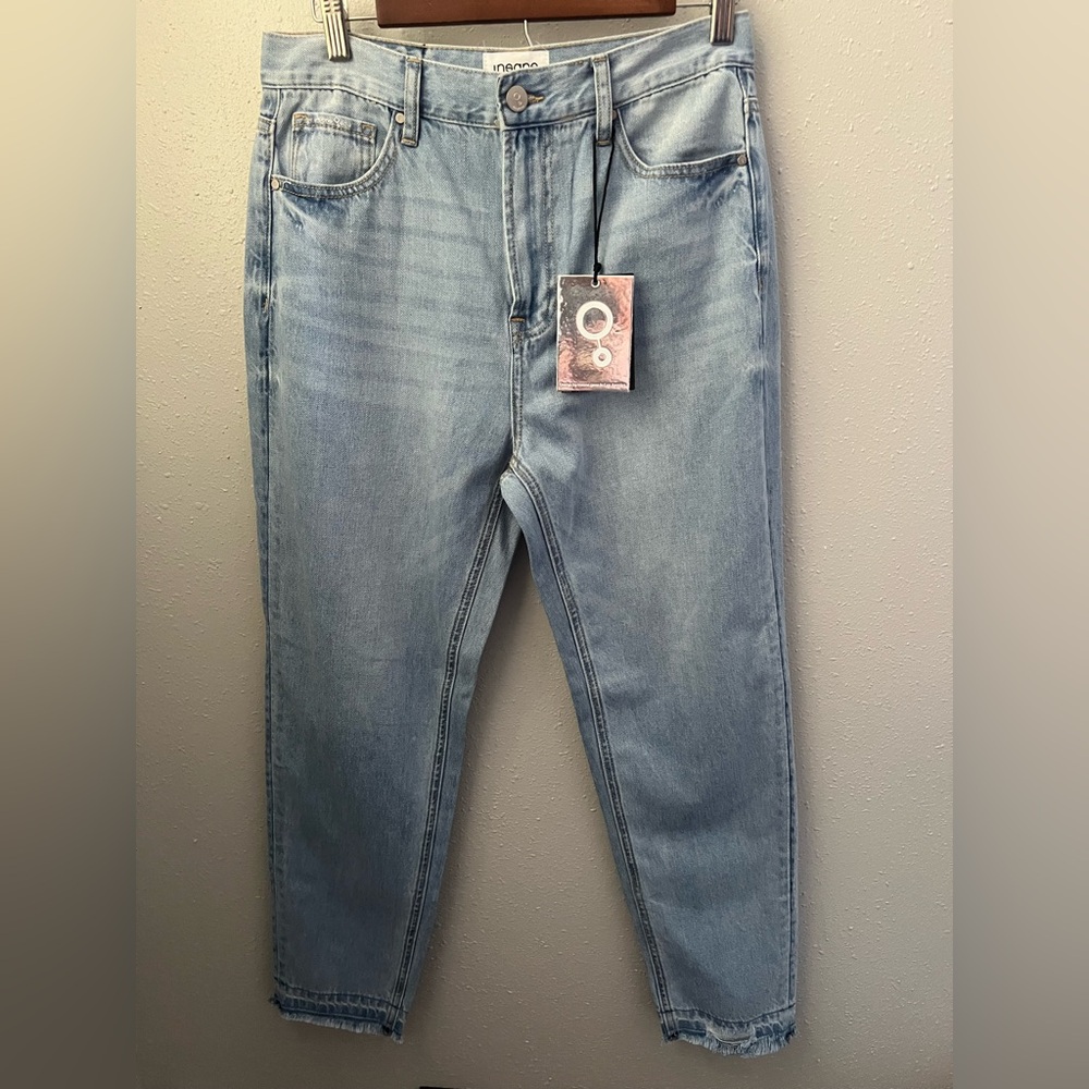Insane Gene Women's High Rise Premium Girlfriend Jeans Size 9/28 New - Picture 2 of 13